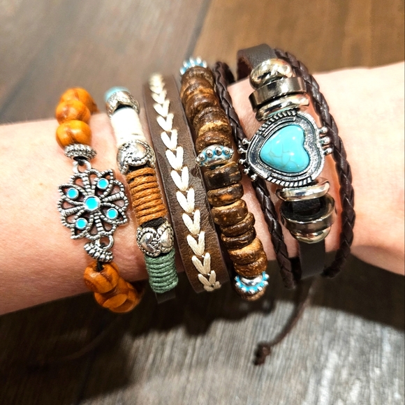 Jewelry - New 🌟 Bohemian Multi-Layer Bracelet Set